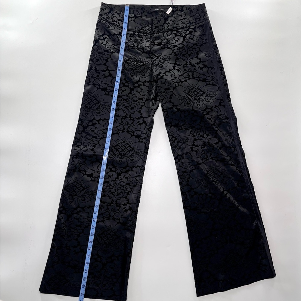 Marc Jacobs Velvet Burnout Brocade Print Wide Leg Trouser Pants 6 Brand New NWT - Picture 8 of 11
